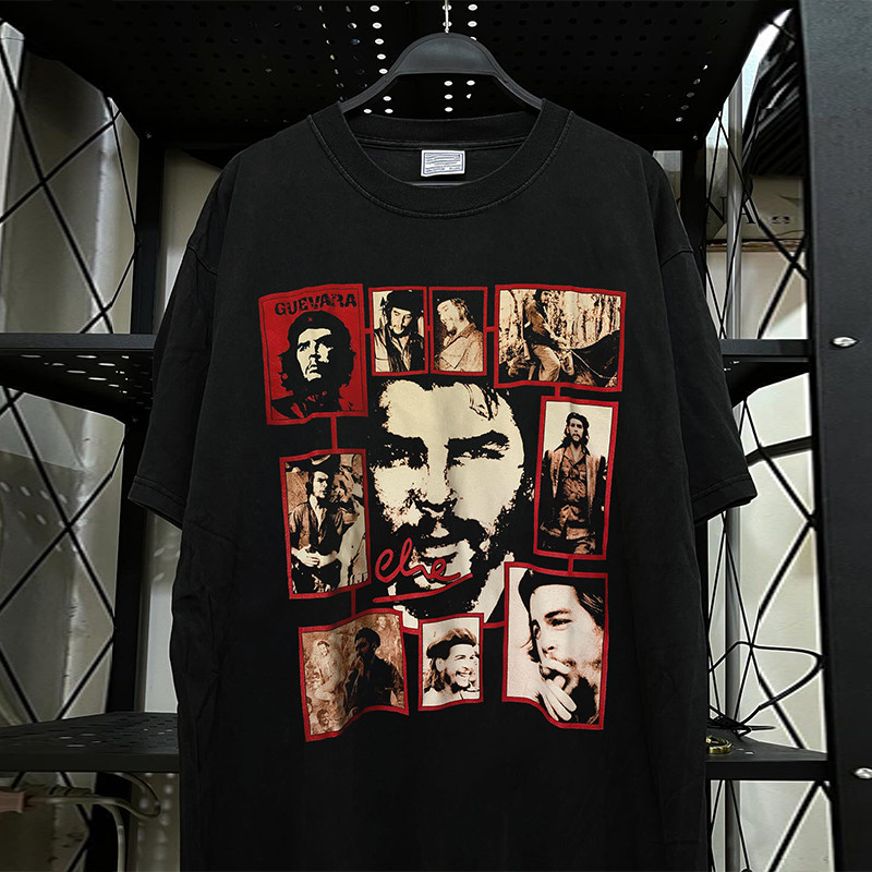 Camiseta Unissex Oversized Plus Size Feminina Masculina Unissex Che Guevara Revolução Vintage Streetwear Única 100% algo