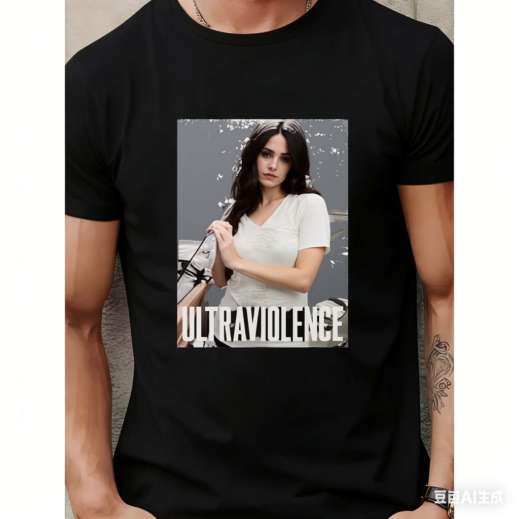 Camisa Feminina V - Neck Branca De Algodão Ultravioleta