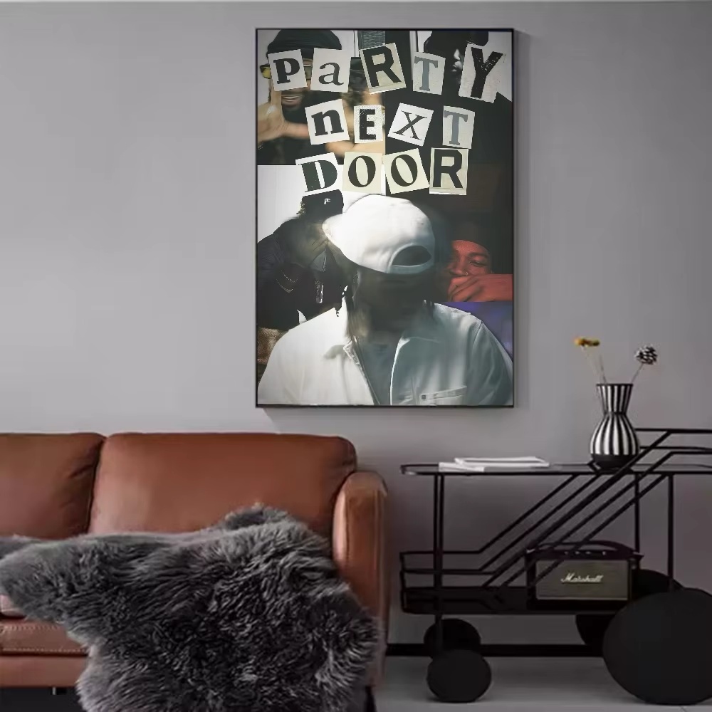 Quadro decorativo Arte de parede estilo cartaz de show/hip-hop (1 peça)