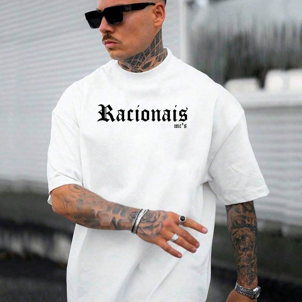 Camiseta Estampa Streetwear Racionais Grupo Rap Mcs Hip Hop Camisa 100% Algodão Envio Rapido