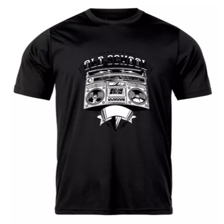 Camiseta Masculina Com Estampa Bom Box Old School Style Hip Hop Tecido Premium 100% Algodão