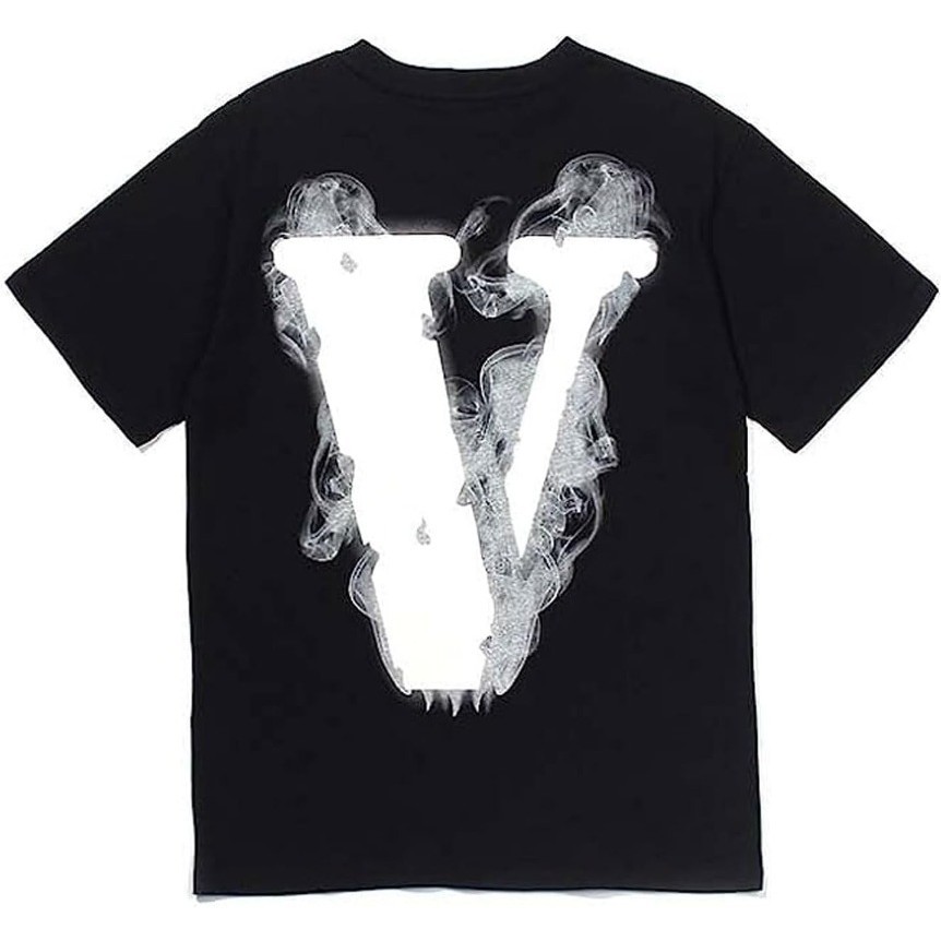 Camiseta masculina com estampa de hip hop e manga curta de algodão com gola redonda para homens