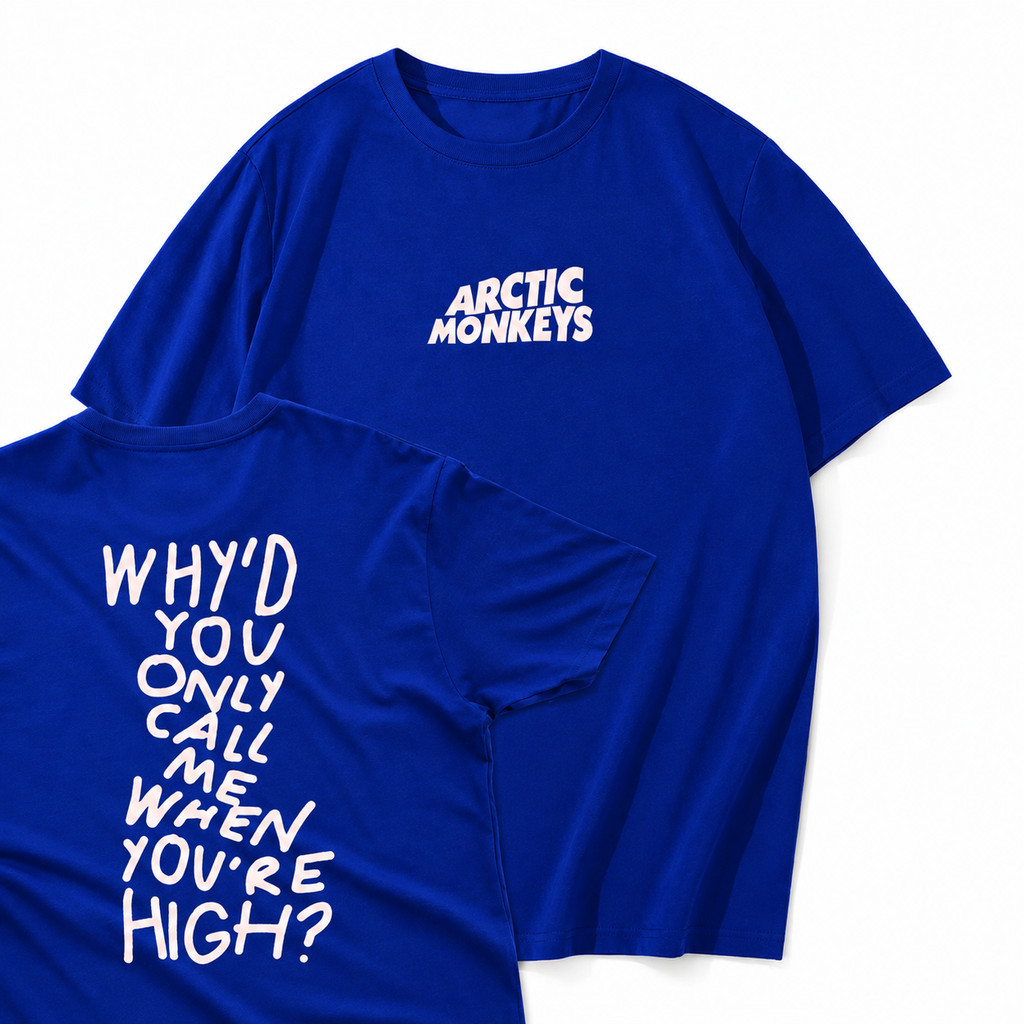 Camiseta Arctic Monkeys Camisa Unissex Why’d You Only Call Me When You’re High? Envio Rapido