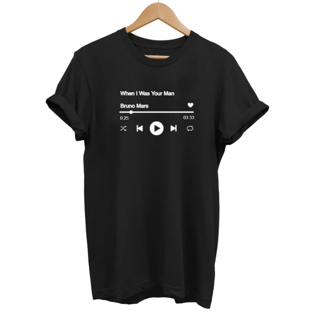 Camiseta Bruno Mars When I Was Your Man Play Music