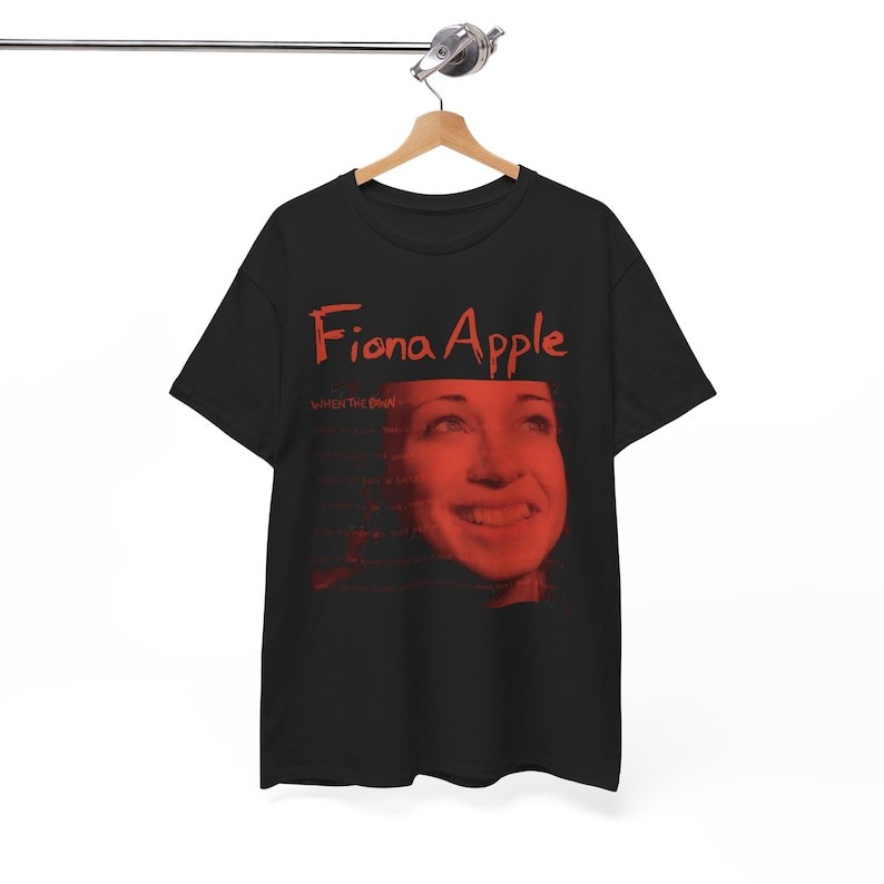 Music.Soul Camiseta Unissex Fiona Apple When The Pawn Album Arte Indie Pop Anos 90 Confortavel Estilosa Retrô Moda Ca...