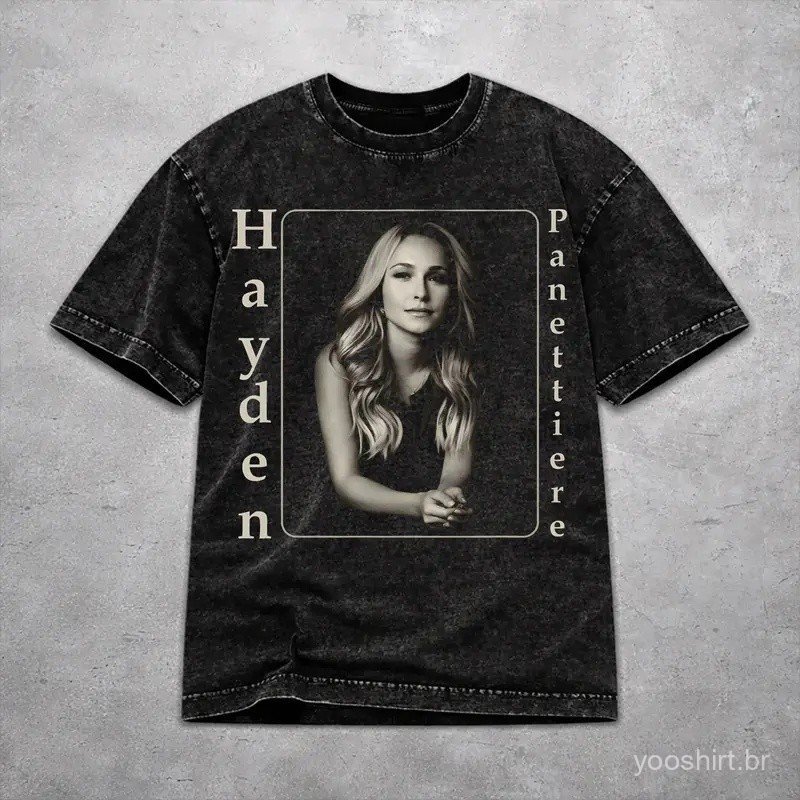 Hip Hop RIP Hayden Panettiere 1989-2026 Merch T Shirt for Men Women  Cotton Washed Tee Shirts Clothes