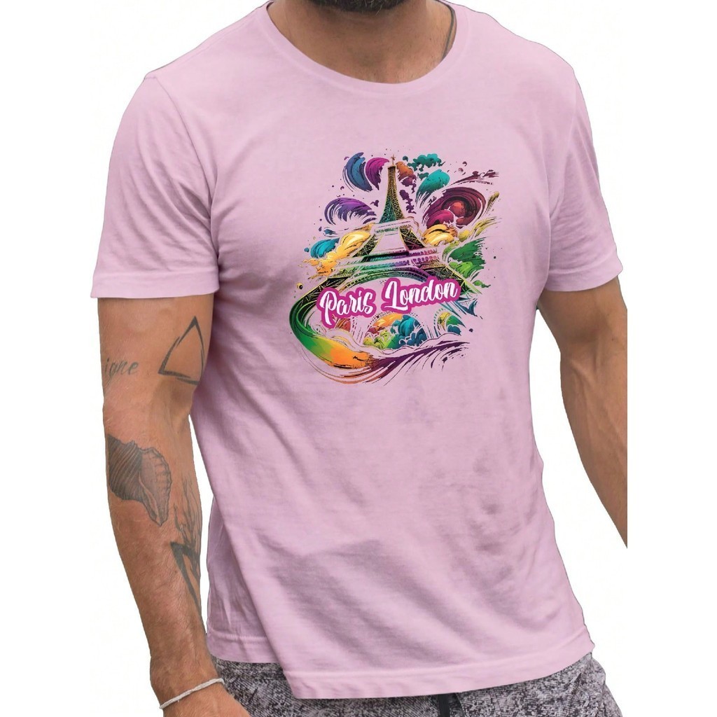 Camiseta Camisa Carnaval  PARIS LONDON 100% Algodão Diversão Folia Envio Rápido Top Lançamento