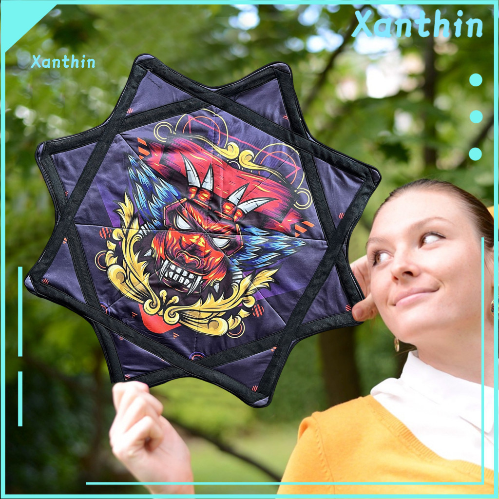 Double-sided Printed Scarf Unique Flowstar Octagonal Toy for Beginners – Print Cloth Fun Skill with Fingertip Rotating