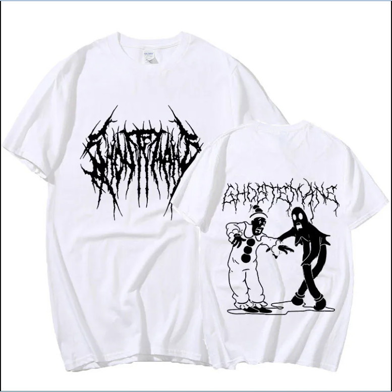 Ghostemane Double Sided Print T-shirt Men Women 100% Cotton