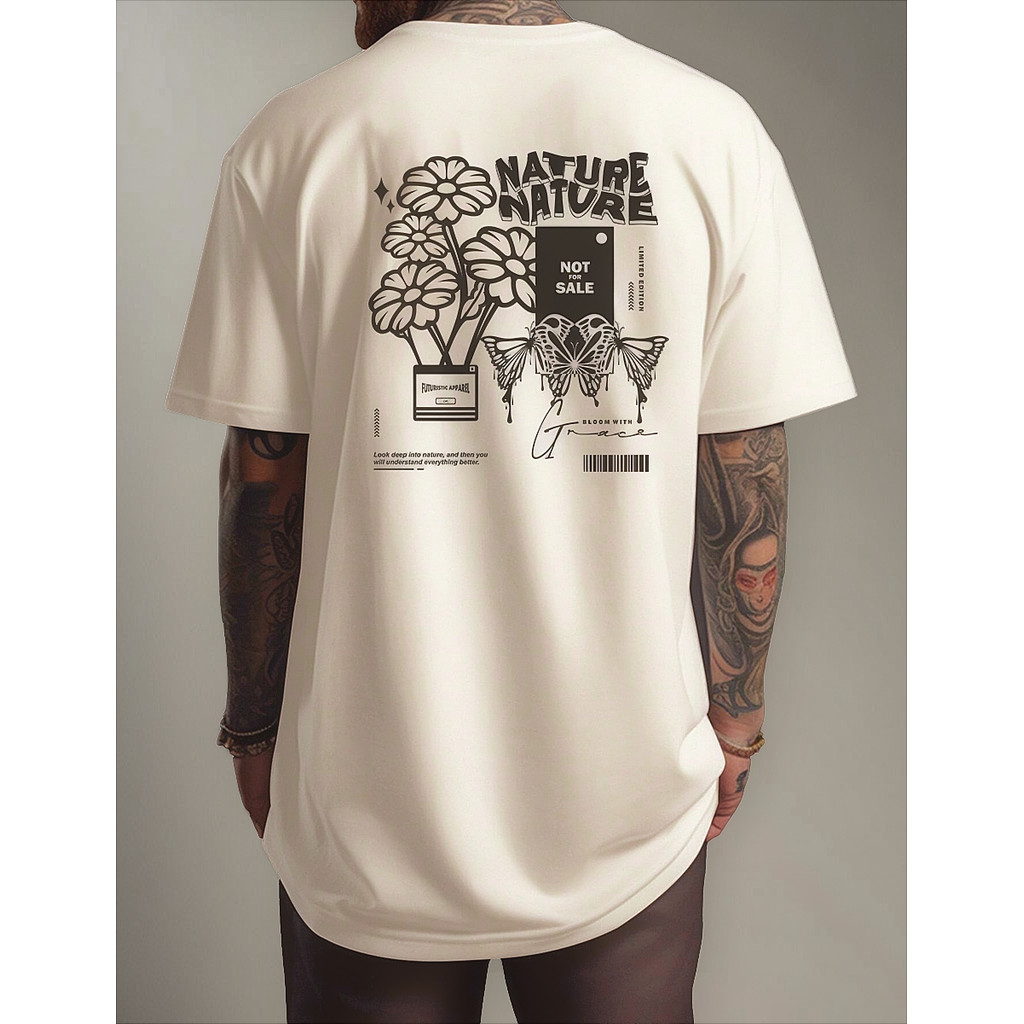 Camiseta Oversized Academia Camisa Street Masculina Marrom