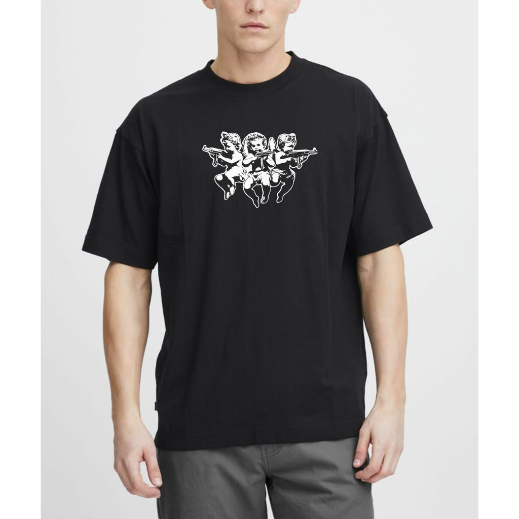 Camiseta Camisa Street Estampa Anjos Gangster Moda Urbana