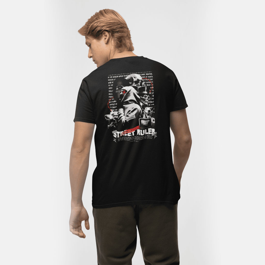 Camisa Camiseta Unissex Estampada Street Ruler Streetwear Oversized 100% Algodão