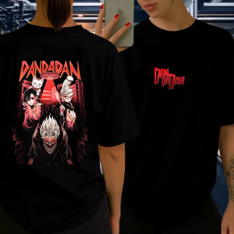 Camiseta Anime Dan Da Dan Okarun Trial Oversized Premium Streetwear Casual Academia Treino