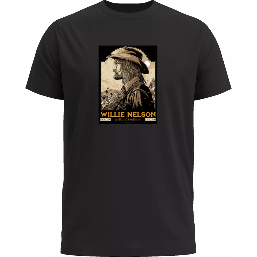 Camiseta Willie Nelson Austin 1974 By Ken Poster