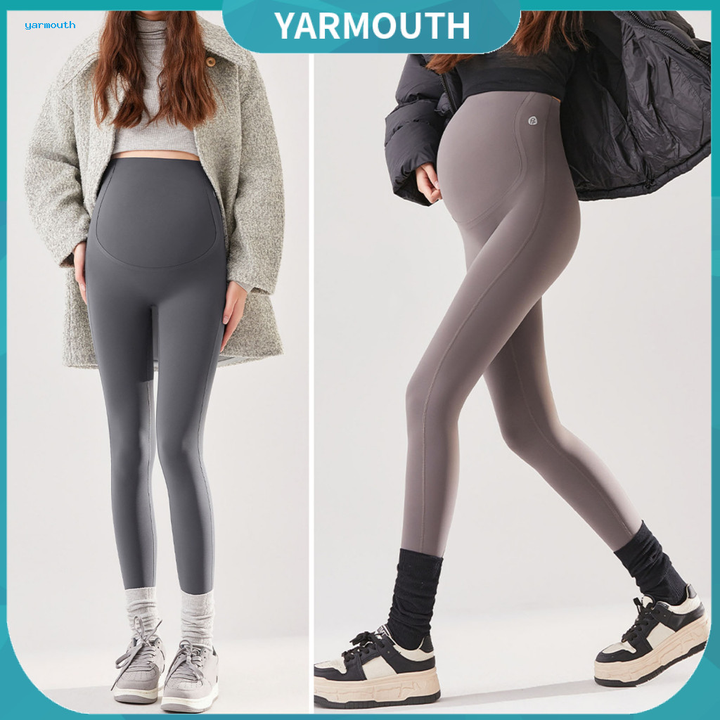 Pregnancy Leggings Pants Support High Waist Maternity Slim Fit Belly Band Stretchy Yoga Bottoms for Work Leisure Spring