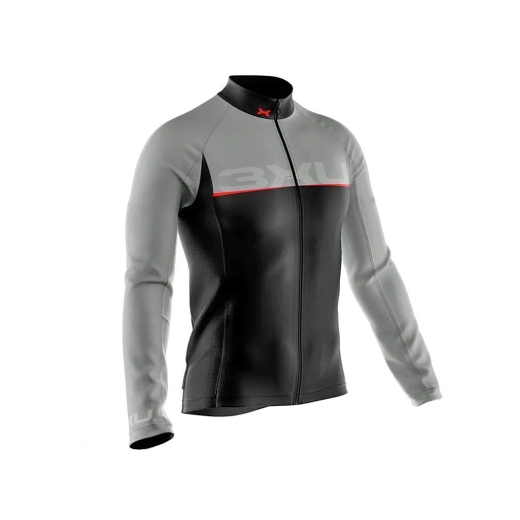 Camisa de Ciclismo Reactor 3XU Titanium Manga Longa