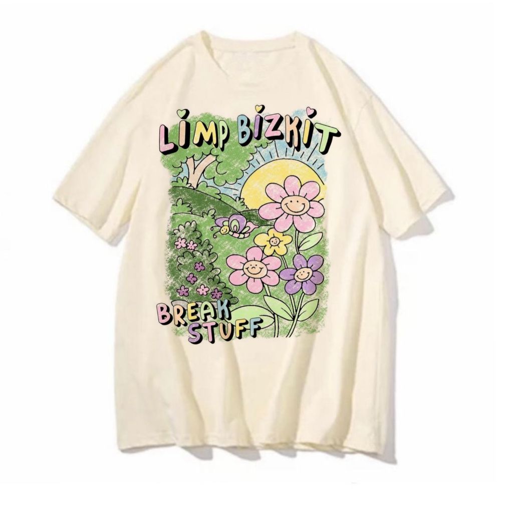 editarrr Camiseta limp bizkit break stuff banda rock lolla blusa feminina masculina 2024