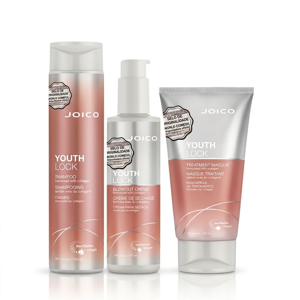 Kit Youth Lock Joico Shampoo + Máscara + Leave-in 177 Ml