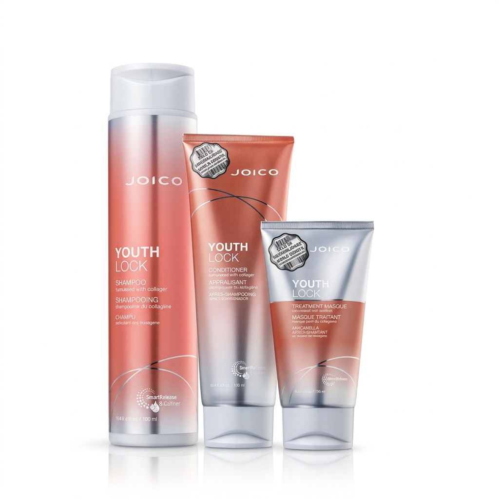 Joico Youth Lock Shampoo 300ml + Condicionador 250ml + Máscara 150ml