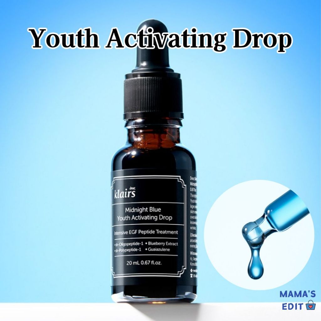 [Klairs] Midnight Blue Youth Activating Drop Antienvelhecimento E Firmador 10ml/Soro EGF