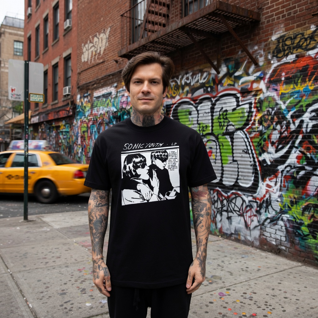 Camiseta Banda rock alternativo Sonic Youth vintage,   streetwear  100% algodão premium