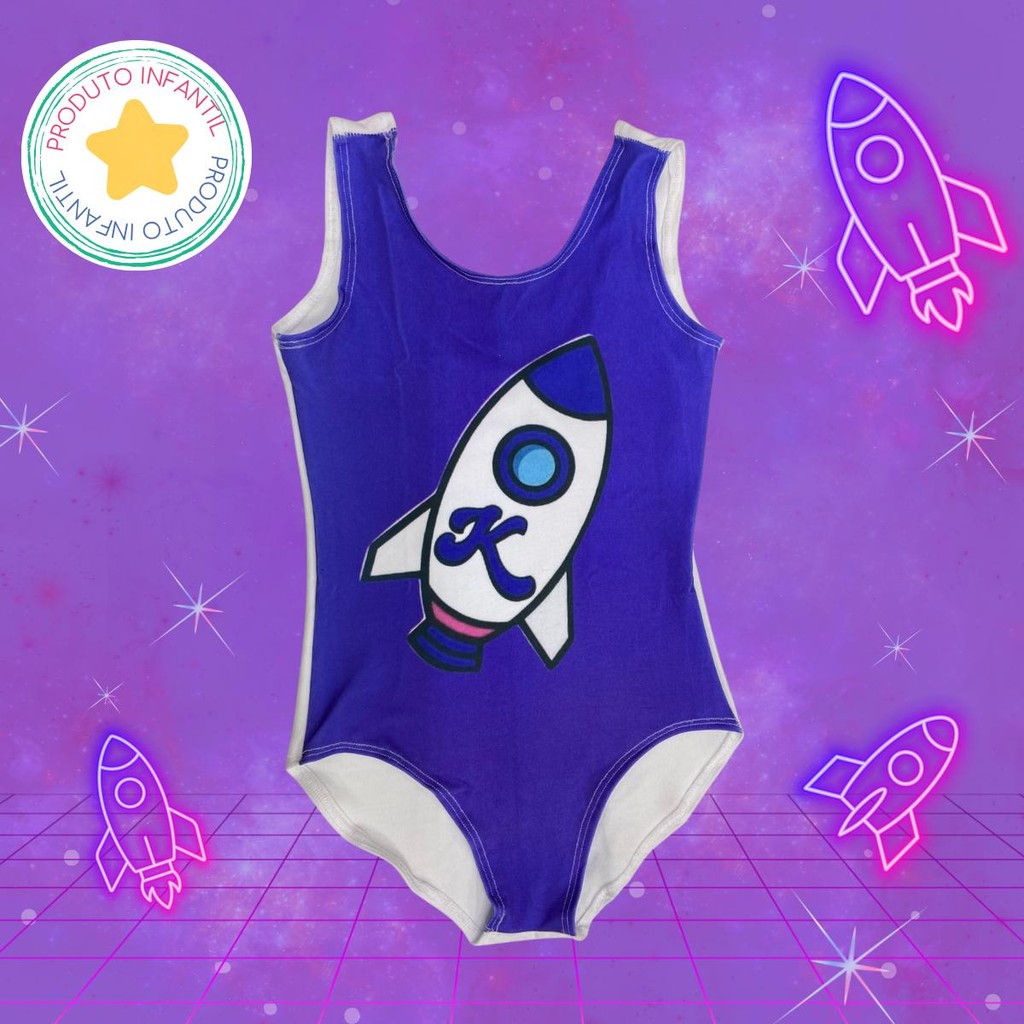 Body Infantil com Foguete Youtuber Katlen Dos Rosa - Zuum Boom
