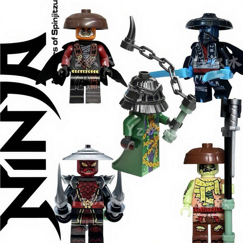 Banned Five-Person Group Ninjago Season 3 Villain Zakkur Minifigures Toy Boy 7HY0