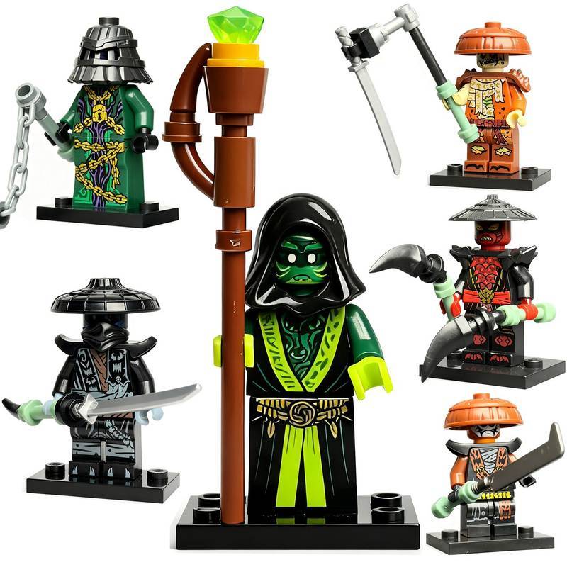 New Ninjago Banned Five-Person Group Kurox Langerjie Assembled Building Blocks Doll VQ0v