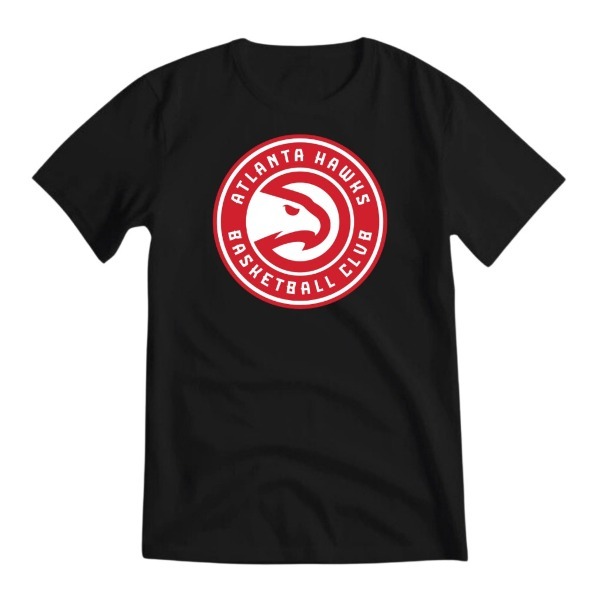 Camiseta Masculina Estampa Atlanta Hawks, Time de Basquete 100% Algodão