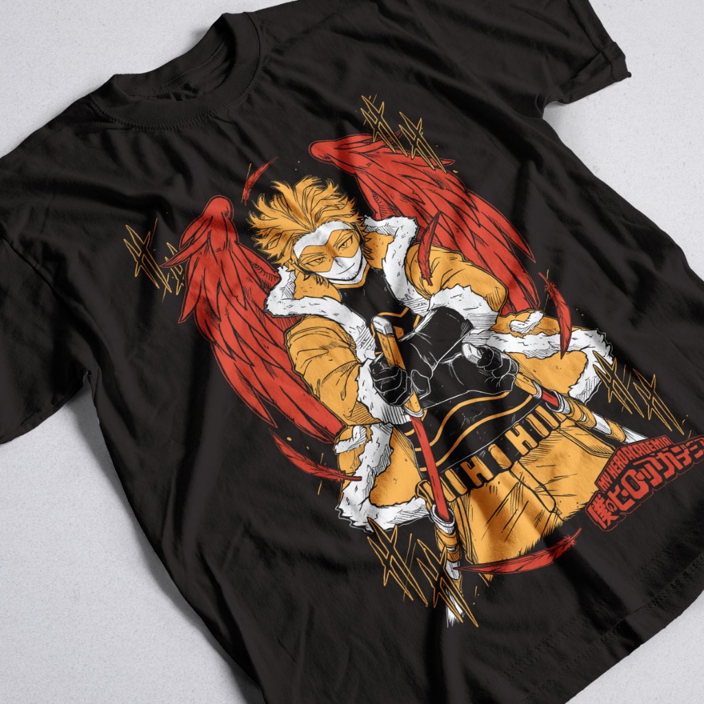 Camisa Hawks Anime Boku no Hero Camiseta Unissex 100% Algodão