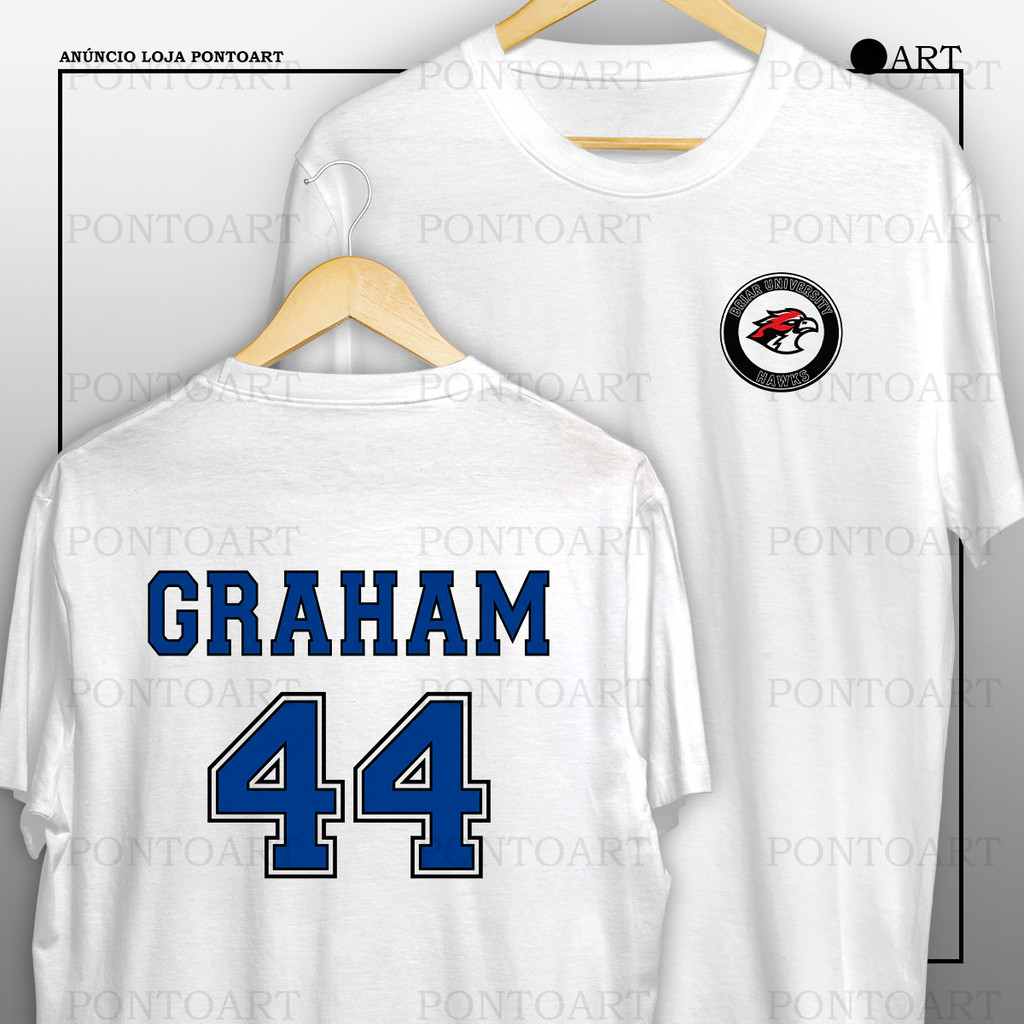 Camiseta Off Campus Graham 44 Briar University Hawks Camisa 100% Algodão
