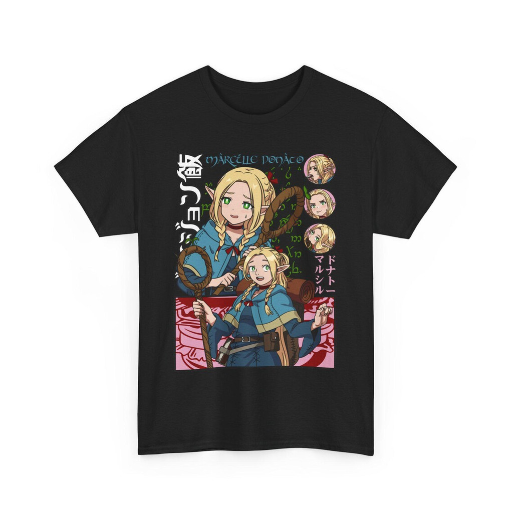 Camiseta Masculina Feminina Delicious in Dungeon Marcille Anime T-shirt Unissex Streetwear Envio Imediato
