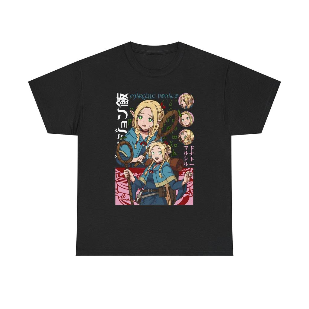 Camiseta Masculina Feminina Estampa Marcille Delicious In Dungeon Elfa Anime T-shirt Unissex Streetwear Premium Algodão