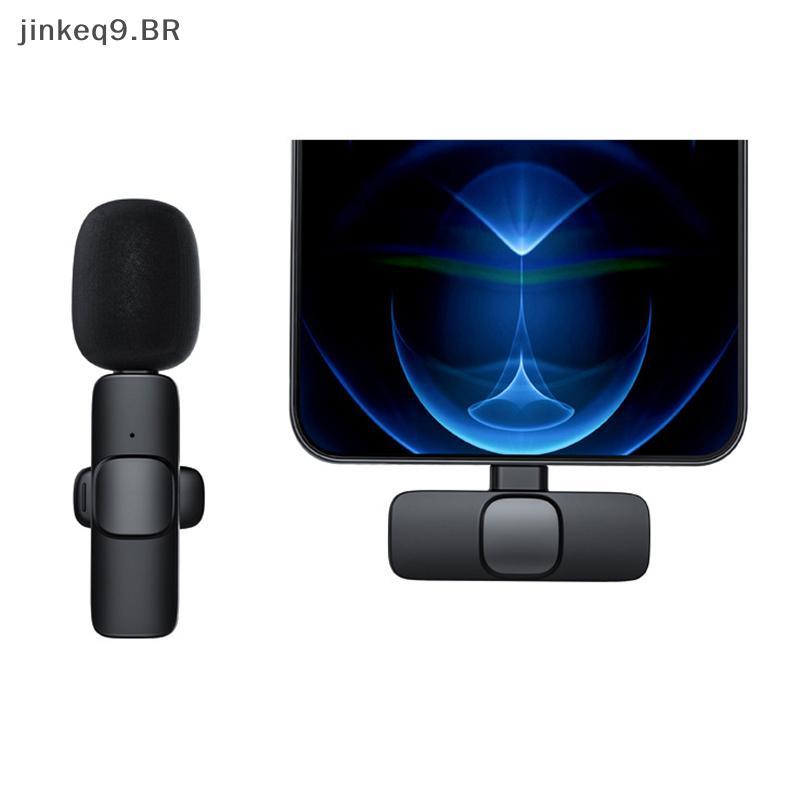 Microfone Sem Fio Jin K9 Type-C 1 Para 1 De Lapela Gravação De Smartphone Podcast BR