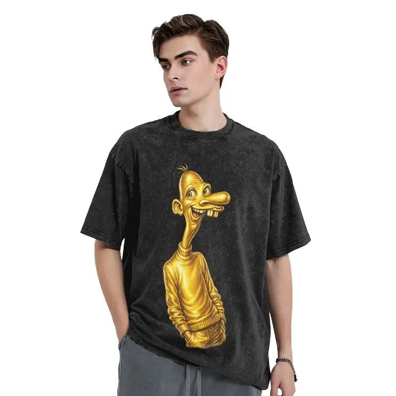Washed T Shirt Neegy Tee Funny Internet Brainrot Gen Z T-Shirt Street  Streetwear 100% Cotton Graphic Tops Tee Shirt for