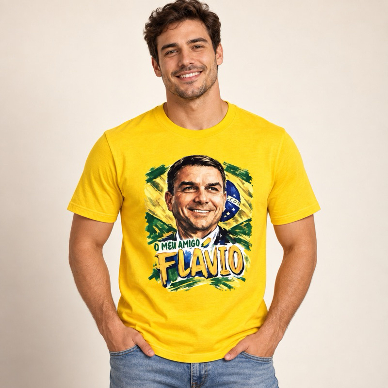Camisa Masculina Estampada Bolsonaro 100% Algodão Camiseta Casual Premium Praia Verão Confortável Streetwear Moderna