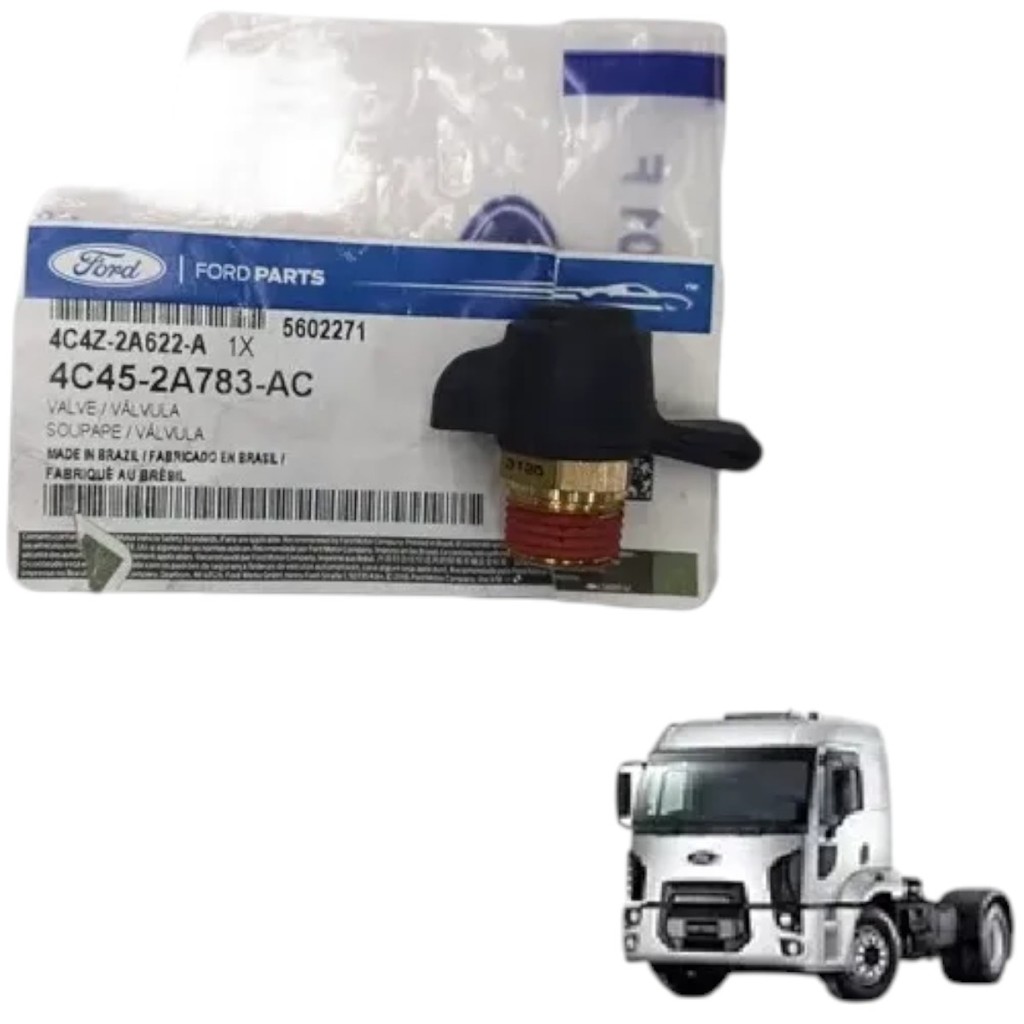 Valvula Para Teste Do Freio Ford Novo Cargo - 16/19 Original-4C4Z2A266A
