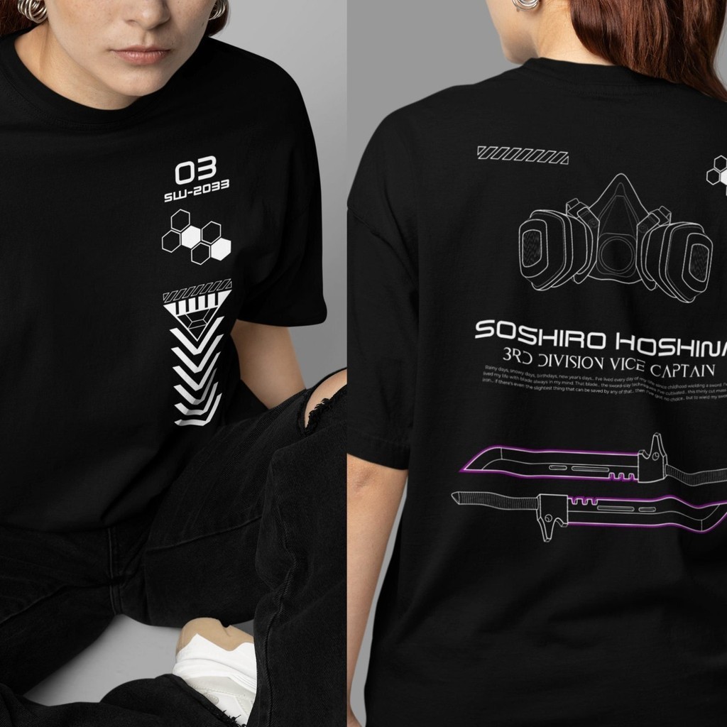 Camiseta Anime Soshiro Hoshina Kaiju no 8 Streetwear Special Camisa Basica e Oversized Unisex, Anime Manga