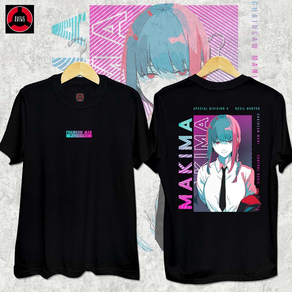 Camiseta Básica Unissex Makima Special Division 4 Chainsaw Man