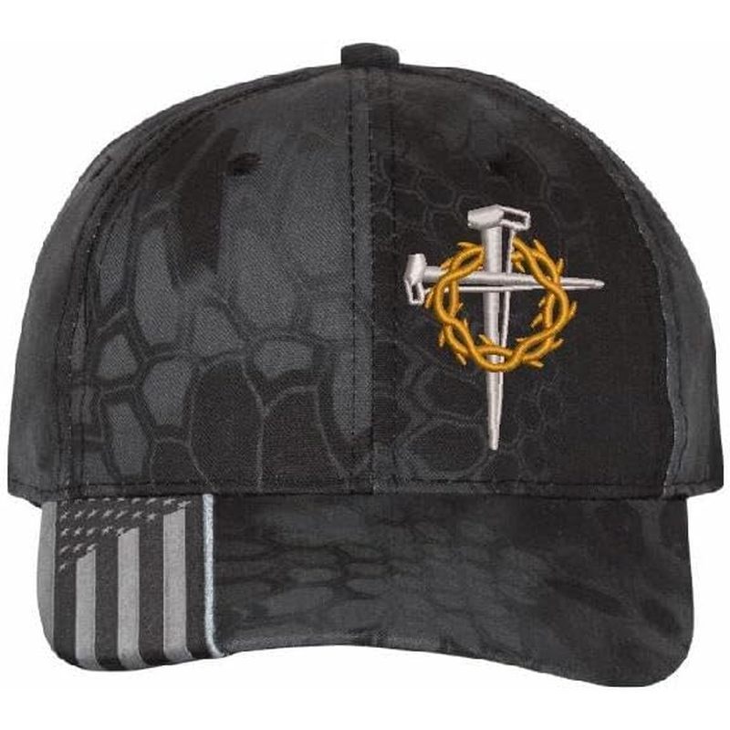 Boné De Beisebol Christian Cross , Design Religioso De Coroa De Espinhos , Chapéu De Tufão CAMO Cristão De Jesus , Opçõe