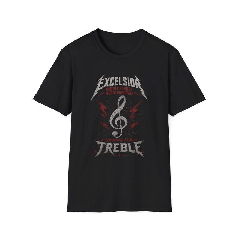 Music.Soul Camiseta Unissex Personalized Hard Rock Inspired Looking for Treble Estampa Escola Banda Confortável Moder...