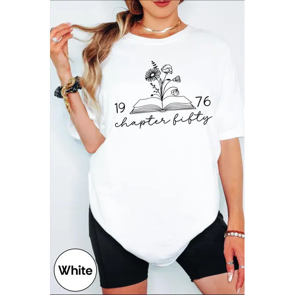 [Camiseta Premium em Algodão Puro]VU Personalized Chapter 50 1976 Shirt, Comfort Colors Custom 1976 50th birthday