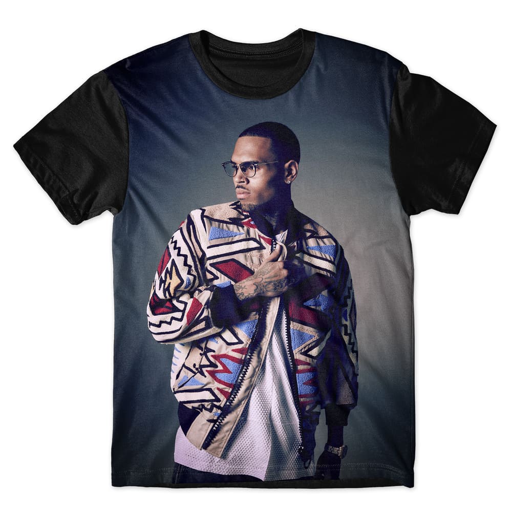 Camiseta As Braba Masculina Chris Brown Full Print