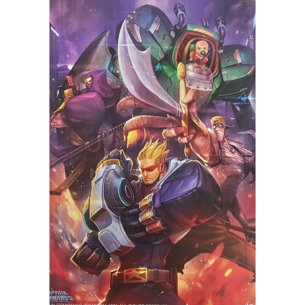 Poster A3 Decorativo Captain Commando Capcom 42x29,7 Sem moldura