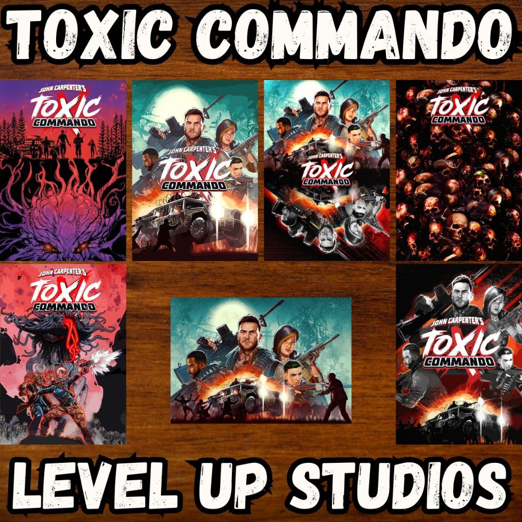 John Carpenter's Toxic Commando - Placas Quadros Decorativos Posters Game Zumbis Ação FPS