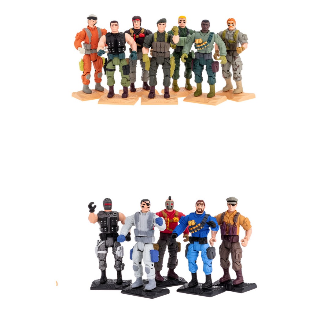 Coleção completa bonecos SOS COMMANDOS vs TERROR GULLIVER PRONTA ENTREGA