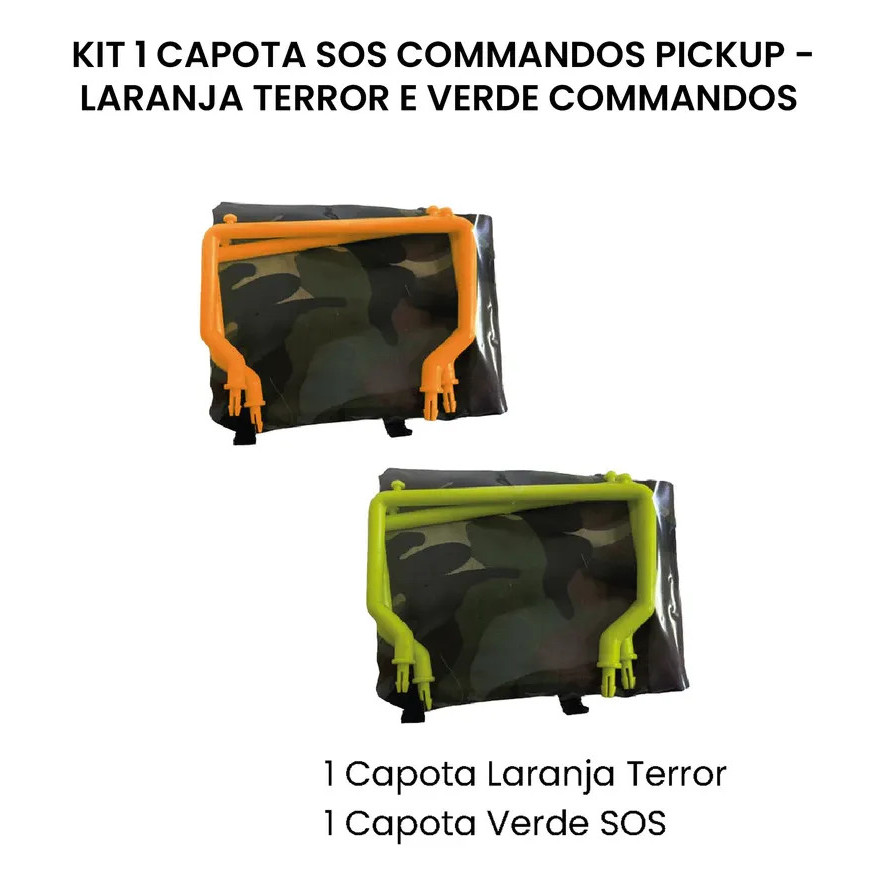 Kit 2 Capotas Sos Commandos X Terror