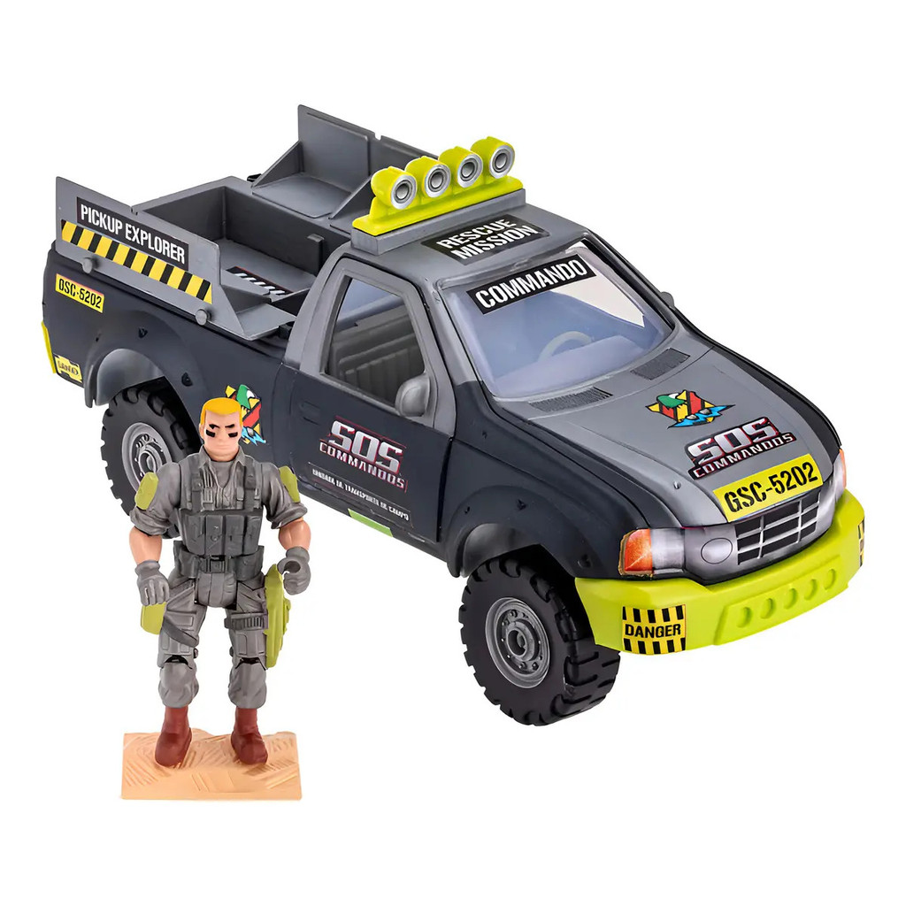 Sos Commandos Gulliver Pick Up + Boneco