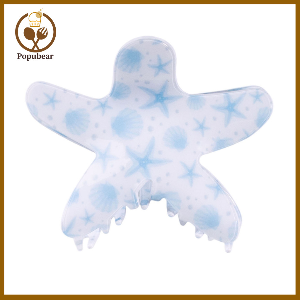 Women Hair Claw Cartoon Starfish Clip for Girls – Strong Grip Anti-slip Shark Teeth Back Head Accessory Cute and Versa
