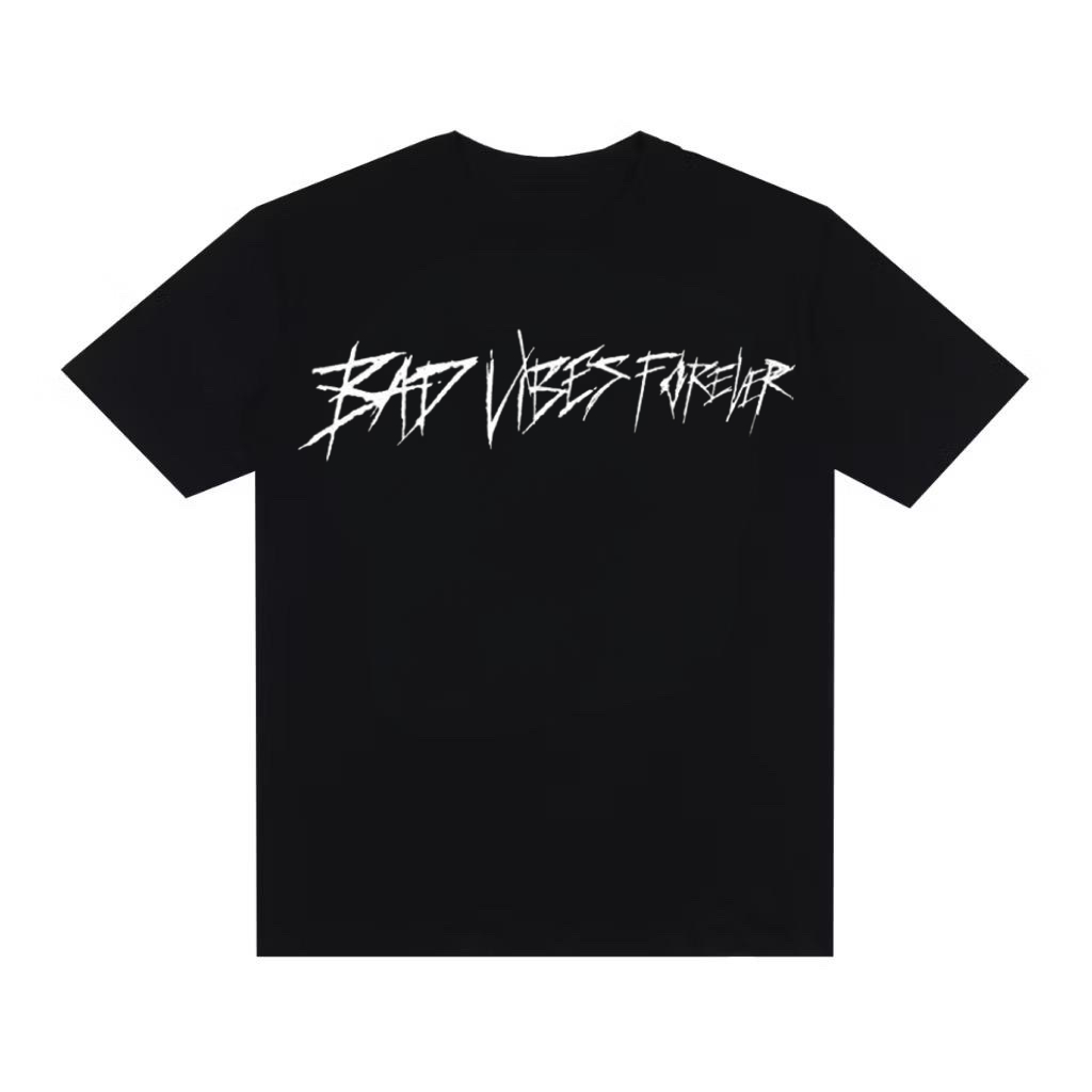 Camiseta Oversized Streetwear Camisa Premium Rap Rapper Trap Trapper XXXTENTACION Bad Vibes Forever XXX Y2K Gótico